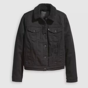 Levi's Original Sherpa Trucker Jacket Original Sherpa Trucker Jacket Black Denim